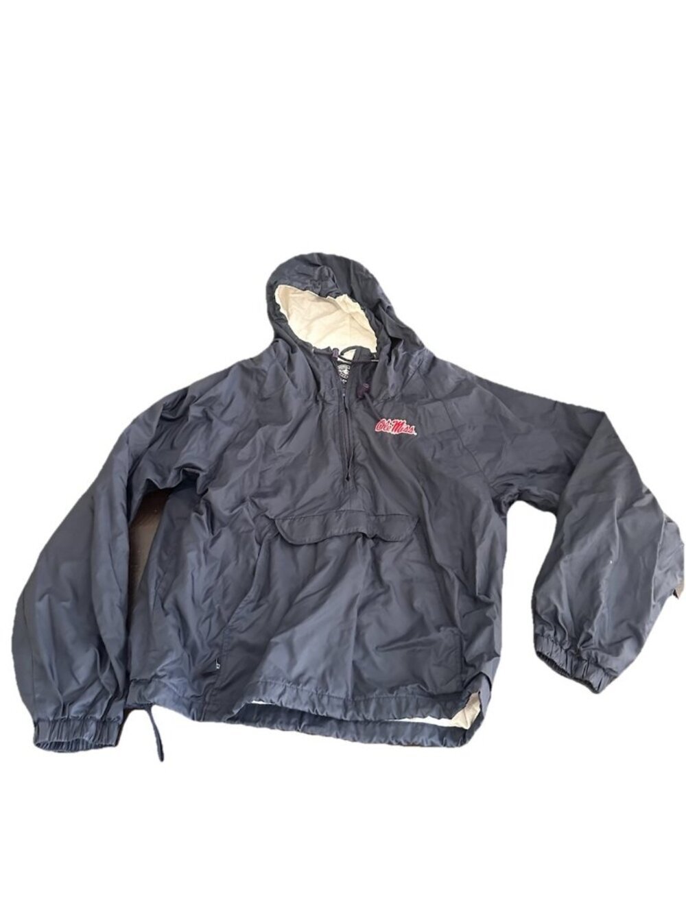 Ole Miss Rebels Charles River Full Zip Hooded Jacket Mens Medium
